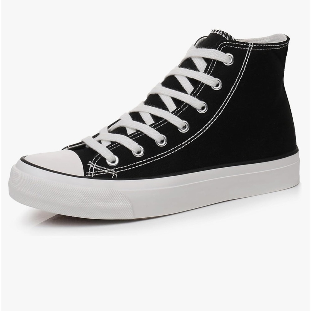 AIRWALK 🖤BLACK HIGH TOP TENNIS SHOES SZ 6🖤 - Picture 3 of 5